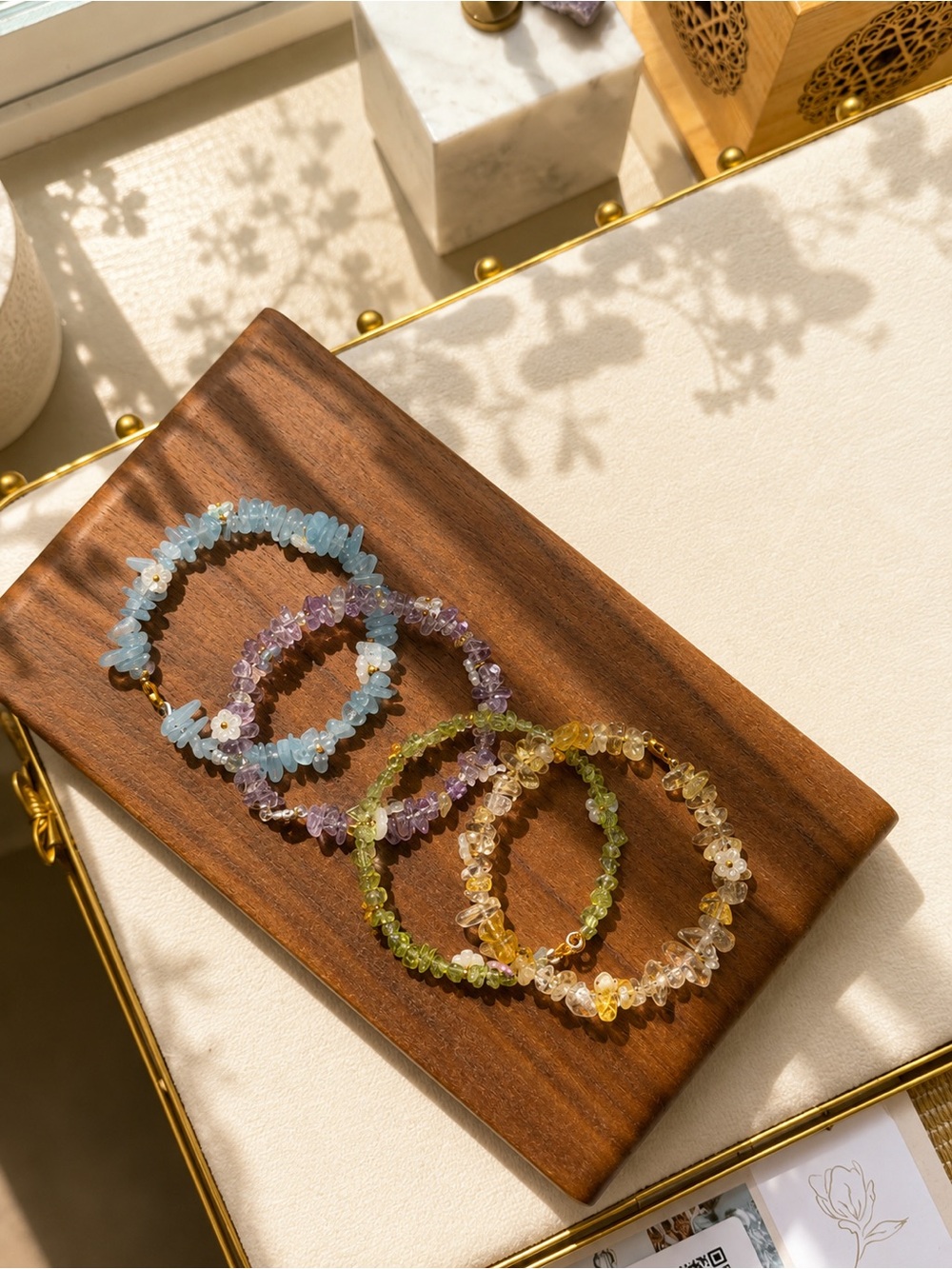 Bloom Collection Crystal Bracelet | Handmade Natural Crystal Jewelry